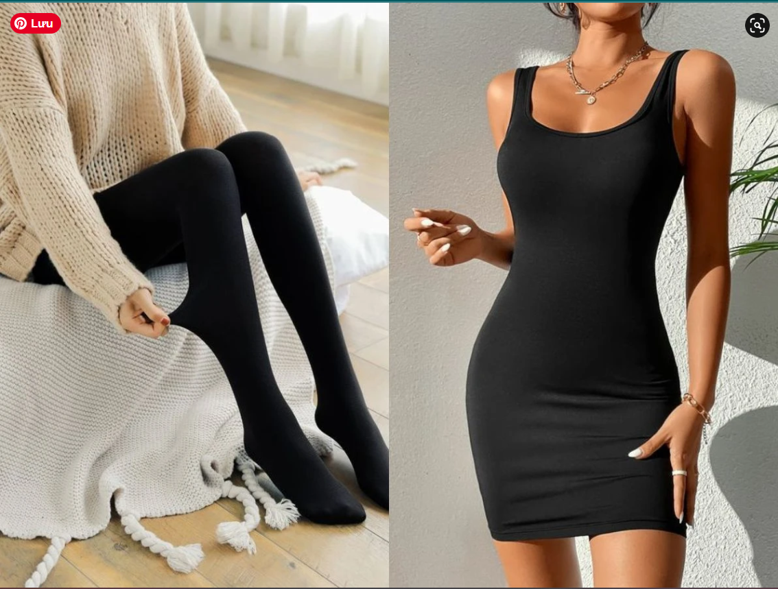 Chọn đầm tone màu tối cũng là một cách che bụng mỡ hiệu quả khi mặc váy body 